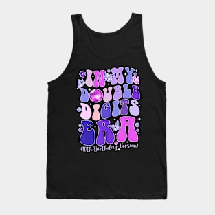 In My Double Digits Era Girls 10th Birthday Tank Top